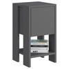 Nachttisch Ema ca. 30x55x30 cm Anthrazit - Anthrazit, Design, Holzwerkstoff (30/55/30cm) - Livetastic