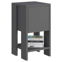 Nachttisch Ema ca. 30x55x30 cm Anthrazit - Anthrazit, Design, Holzwerkstoff (30/55/30cm) - Livetastic