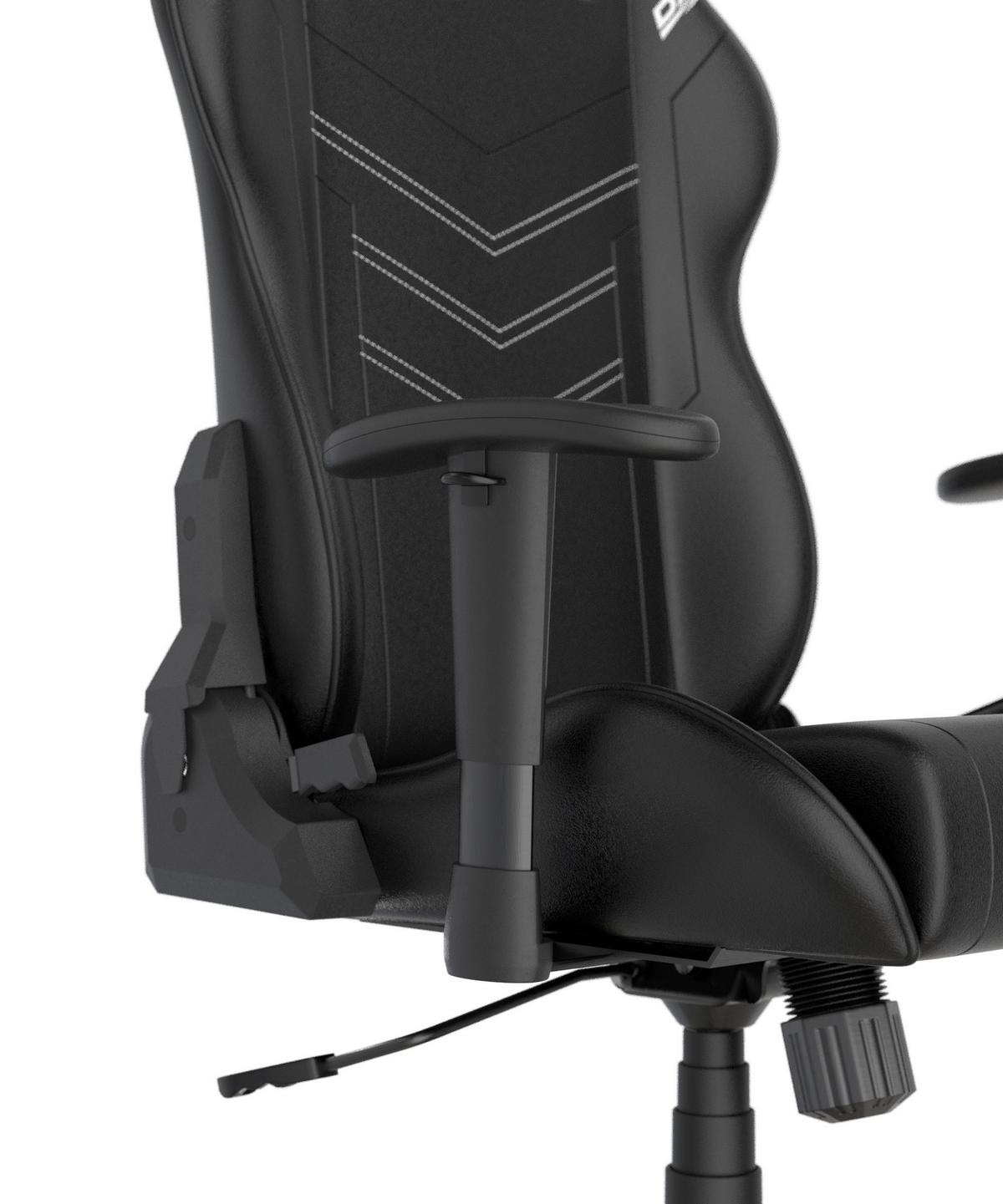 Gamingstuhl Prince Schwarz - Schwarz/Weiß, KONVENTIONELL, Kunststoff/Textil (70/132/70cm) - Dxracer