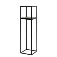 Blumenständer Schwarz - Schwarz, Basics, Metall (19/77/19cm)