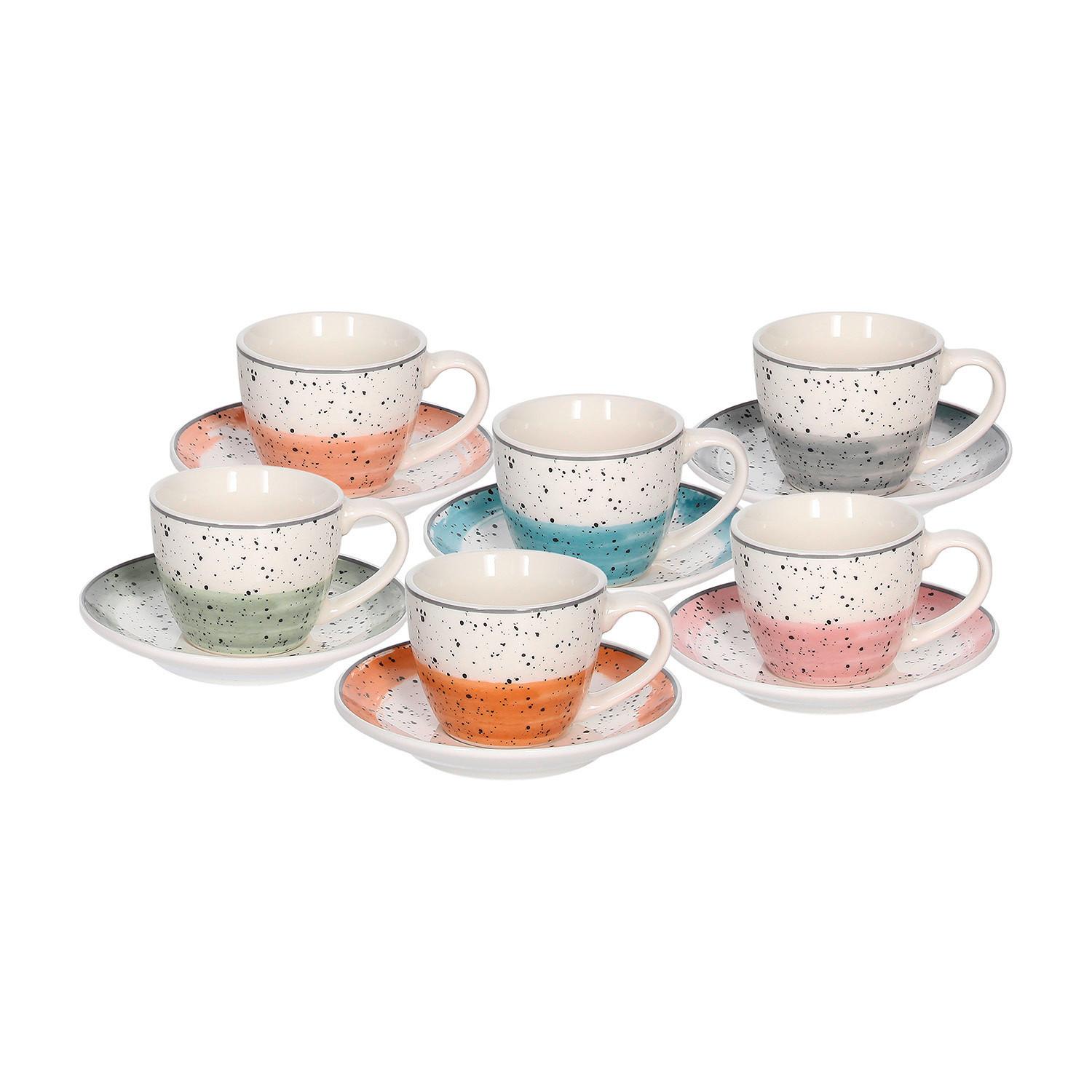 Espressotasse mit Untertasse Irynka in diversen Farben - Multicolor, MODERN, Keramik (12/12/10cm) - Mömax
