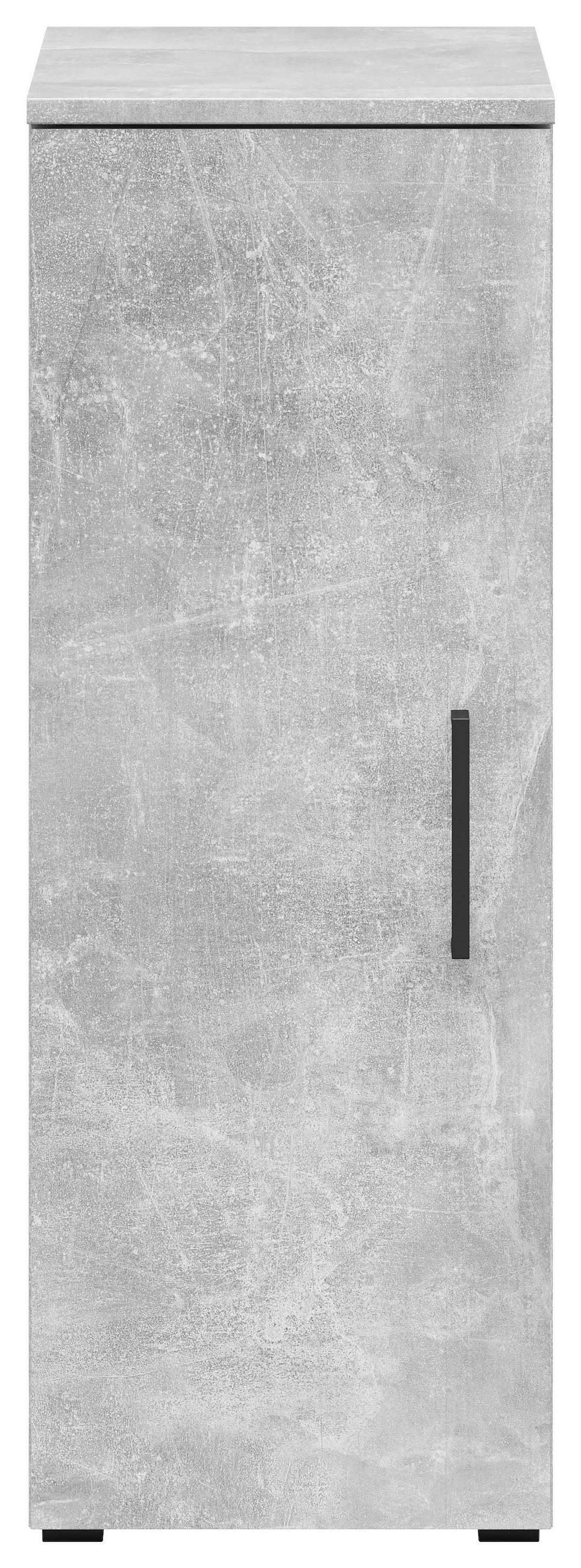 Schrank Multistauraum Grau - Schwarz/Grau, MODERN, Holzwerkstoff/Kunststoff (30/83/40cm) - Mömax