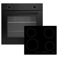 Set S Štedilnikom Aset121m4295i - črna, Basics, kovina/steklo (59,5/65,3/52,1cm) - Respekta