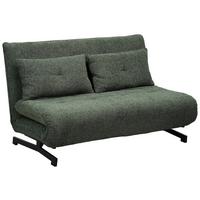 Canapea cu 2 locuri POSITANO - verde/negru, Modern, metal/textil (142/86/88cmcm) - Mömax