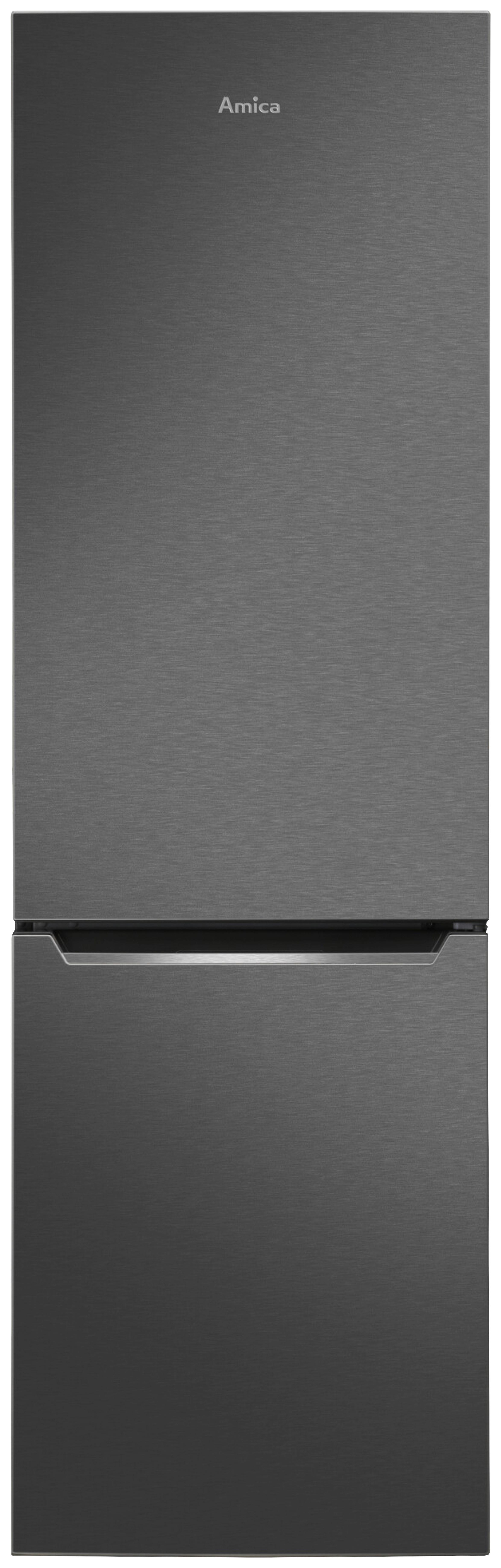 Kühl-Gefrier-Kombination KGCL387150S - Edelstahlfarben/Schwarz, KONVENTIONELL (54/176/55cm) - Amica