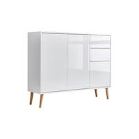 Kommode Mailand Typ 10 Weiß - Weiß Hochglanz/Weiß, MODERN, Holz/Holzwerkstoff (105,5/86/33cm) - MID.YOU