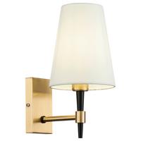 Wandleuchte Zaragoza Messingfarben max. 40 Watt - Messingfarben, Trend, Textil/Metall (14/28/19cm) - MAYTONI