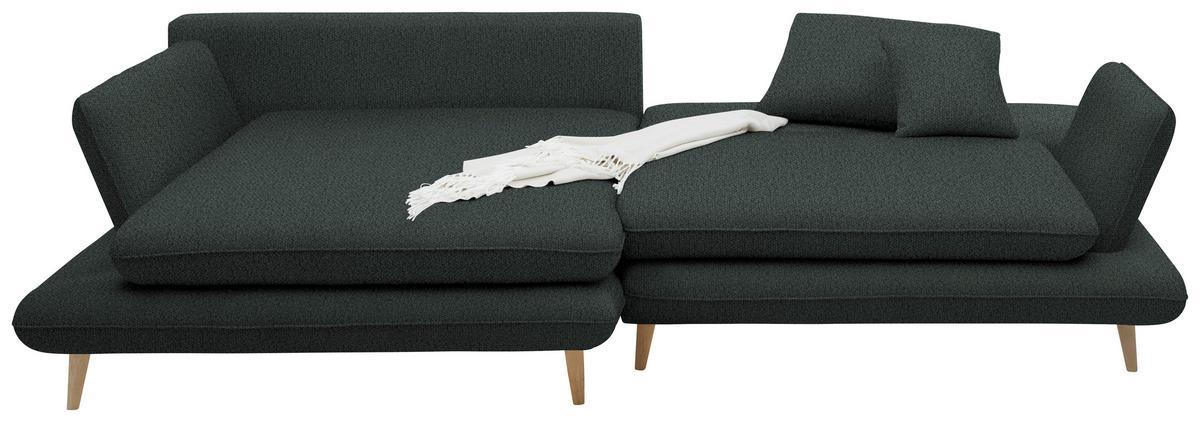 Kutna Garnitura Monte - boje grafita/prirodne boje, Romantično / ladanjski, tekstil/drvo (181/283cm) - Premium Living