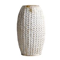 Dekor Váza Miraelrio - fehér, műanyag (16/11,8/27cm)