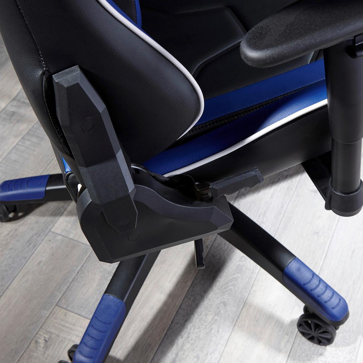Gamingsessel Agility ca. 59,9x122x66cm Blau/Schwarz - Blau/Schwarz, MODERN, Kunststoff/Textil (59,9/122/66cm) - X Rocker