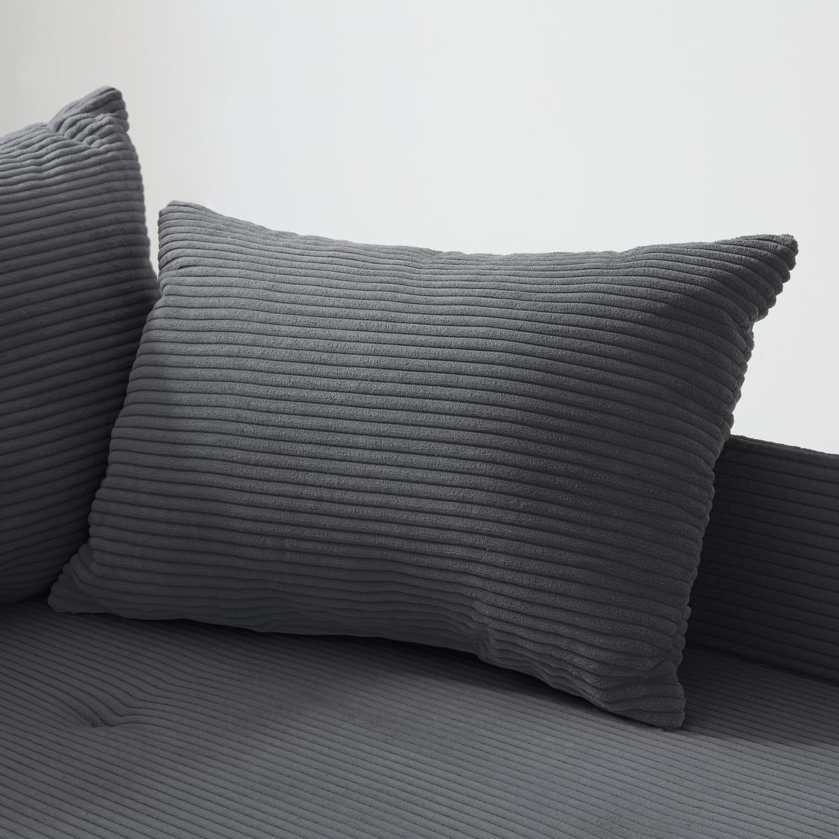 Liege Nova Dunkelgrau - Dunkelgrau/Schwarz, MODERN, Holz/Textil (85/62/145cm) - Mömax