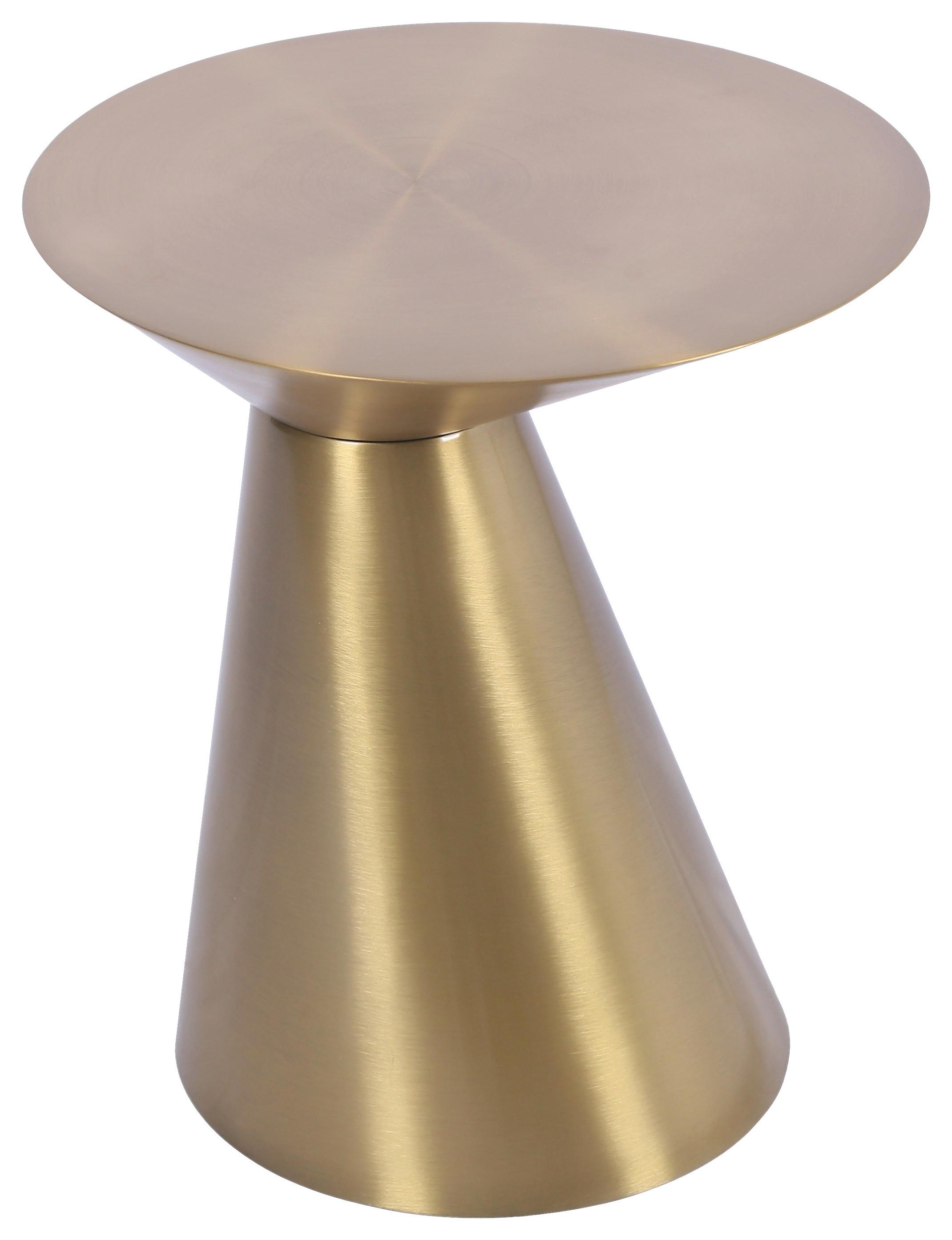 Masă auxiliară KACY -TREND- - auriu, Romantik / Landhaus, metal (40/45/40cm) - Premium Living