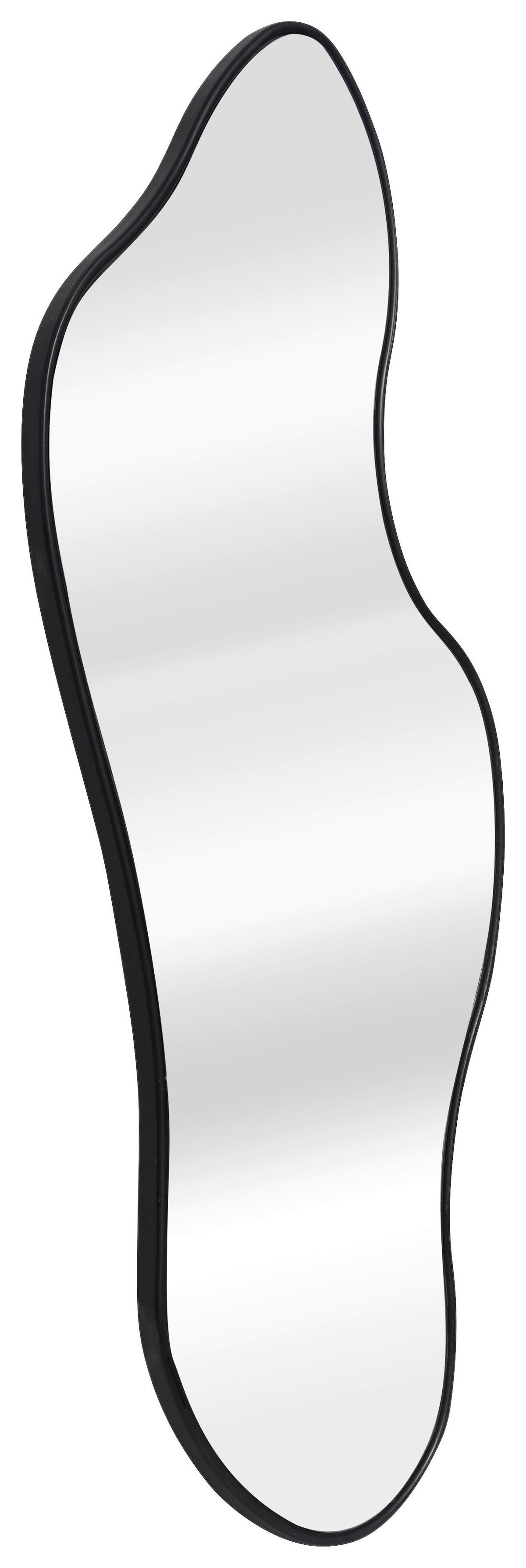Ogledalo Tiara - crna, Moderno, staklo/drvni materijal (50/120/2,3cm) - Modern Living