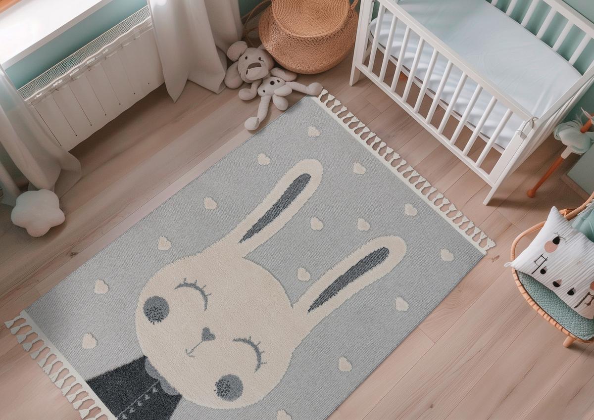 Covor pentru copii My Fano, cca. 160x230cm - multicolor/gri, Basics, textil (160/230cm) - Obsession