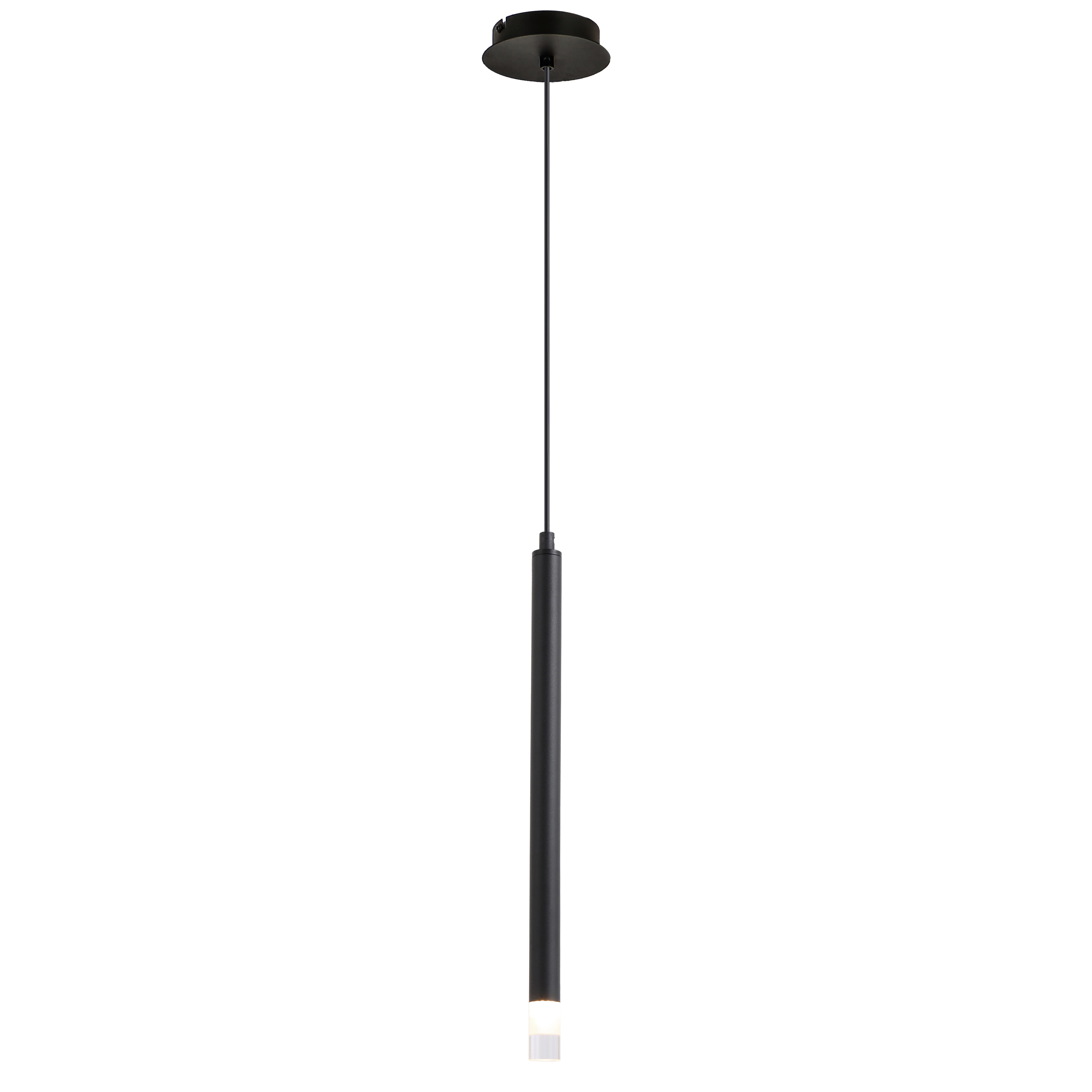 SUSPENSION SIMPL - clair/noir, MODERN, métal/matière synthétique (12/120cm) - Mömax