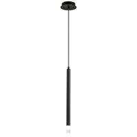 Hängeleuchte Klar/schwarz Max. 4 Watt - Klar/Schwarz, Modern, Kunststoff/Metall (12/120cm) - Mömax