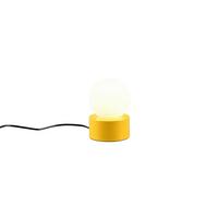 Tischleuchte Countess Gelb  max. 25 Watt - Gelb/Weiß, Basics, Glas/Metall (12/12/17cm)