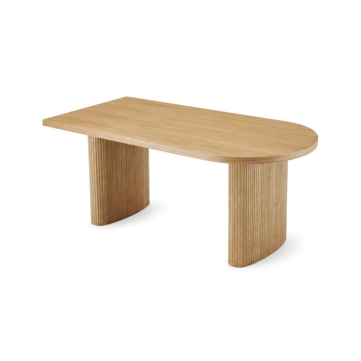 Esstisch Lian Eschefarben MDF ca.180x90 cm - Eschefarben, MODERN, Holz/Holzwerkstoff (180/76/90cm) - Bessagi Home