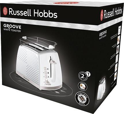 Kenyérpirító Russell Hobbs - fehér, műanyag/fém - Russell Hobbs