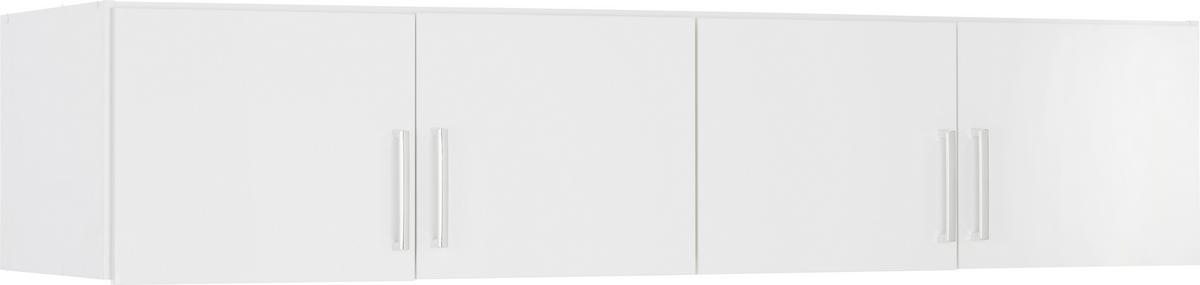 Aufsatzschrank in Weiss Hochglanz - Modern, Holzwerkstoff/Kunststoff (181/39/54cm) - Mömax
