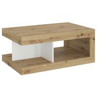 Măsuță de cafea LUCI - alb/stejar Artisan, Trend, plastic/material pe bază de lemn (104/43,1/64cm) - Modern Living