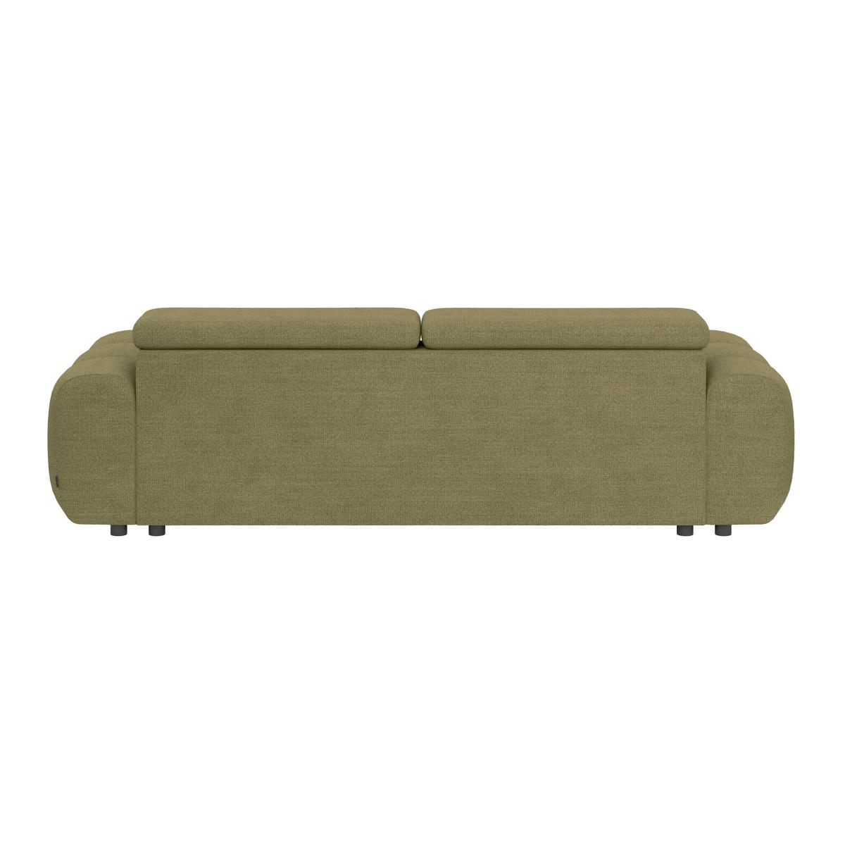 Velika Sofa Bull - tamno zelena/crna, Design, tekstil/plastika (248/77-97/108cm) - Luca Bessoni