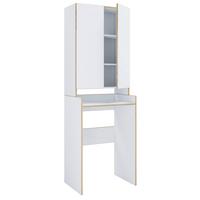Waschmaschinenschrank Rislo - Honigeiche/Weiss, Trend, Holzwerkstoff (67/200/48cm) - MID.YOU