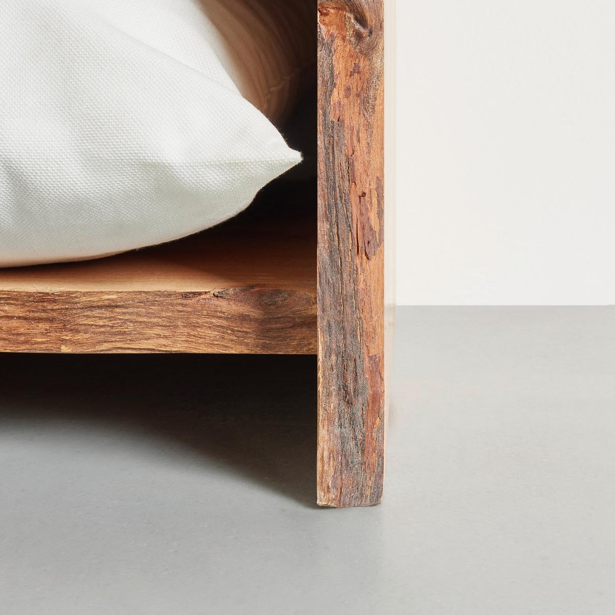 Regal in Akazienfarben - Erlefarben/Schwarz, Natur, Holz/Metall (50/190/38cm) - Premium Living