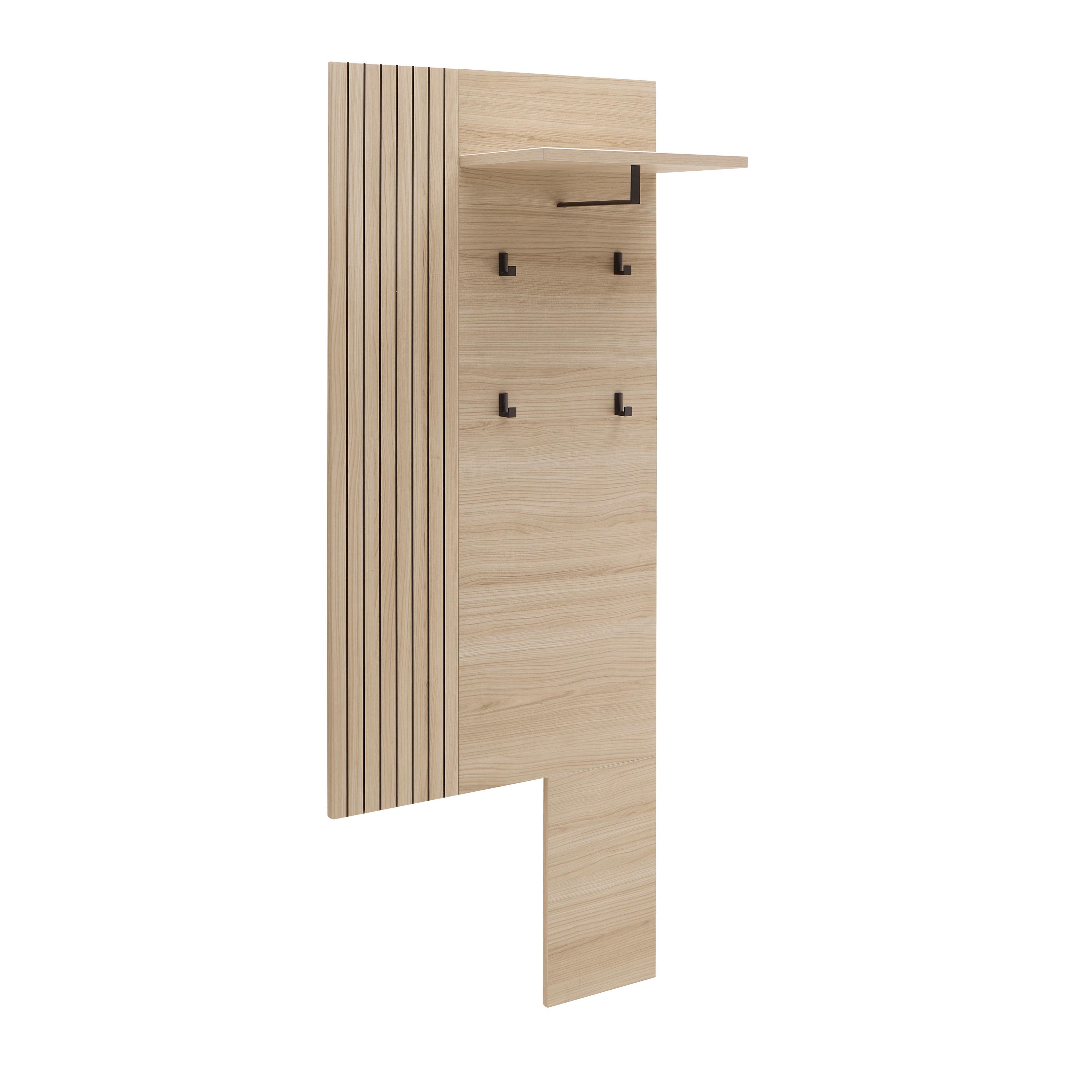 Garderobenpaneel Pisa Eichefarben - Eichefarben, MODERN, Holzwerkstoff (70/175/30cm) - Mömax