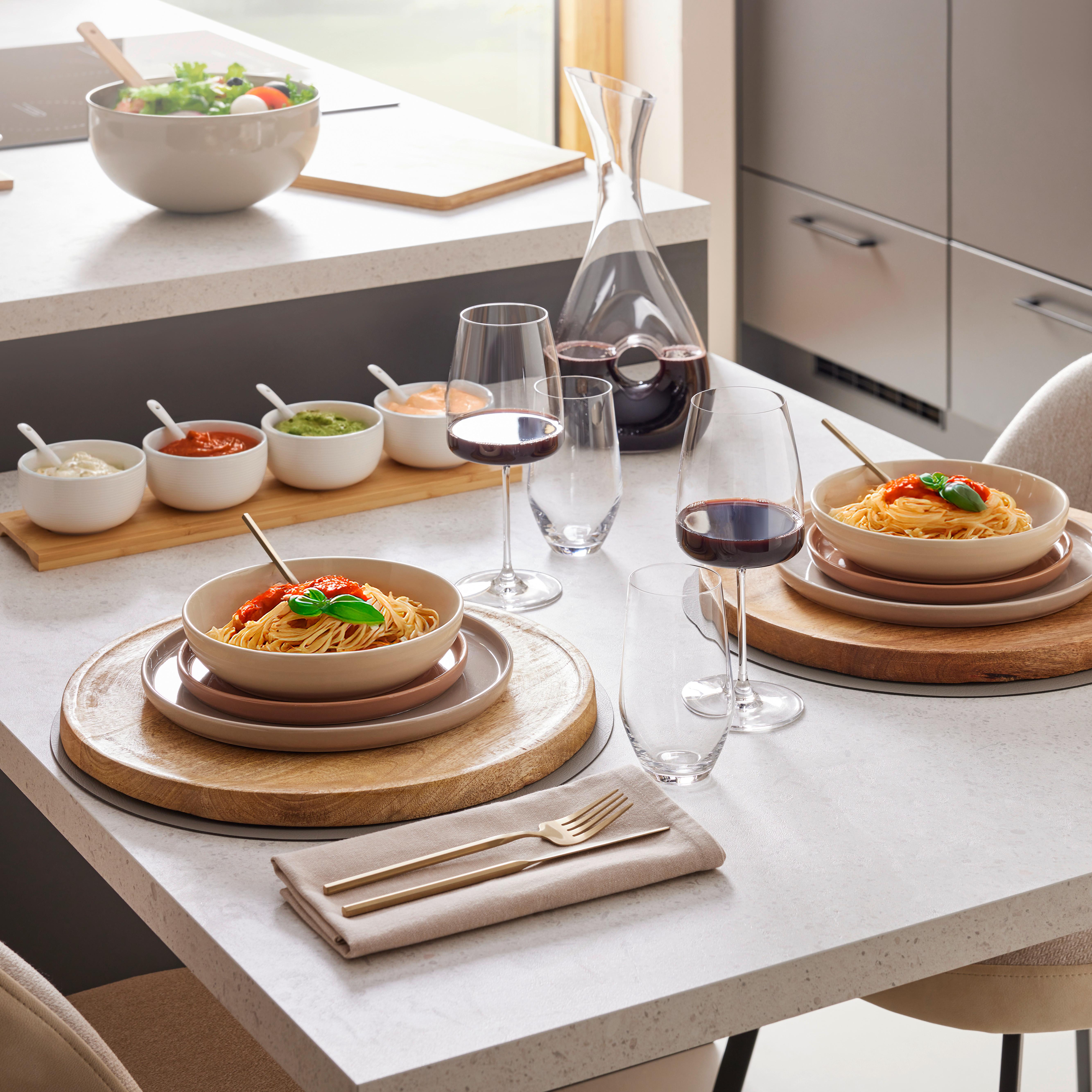 BORDSTABLETT LIVI - ljusbrun, Modern, plast (40cm) - Gourmesto