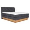 Boxspringbett Marie in Anthrazit ca. 180x200cm - Anthrazit, Holz/Kunststoff (180/200cm) - Zandiara