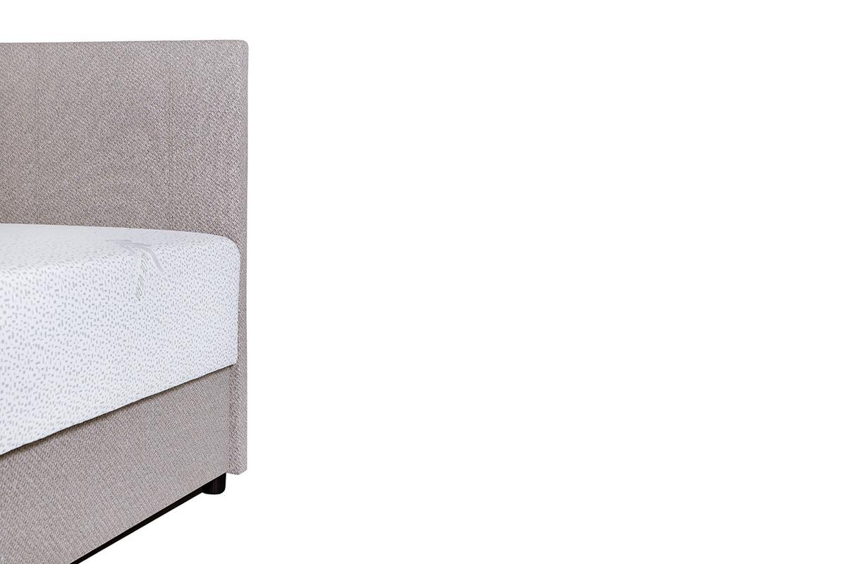 Kárpitozott Ágy Spina - szürkésbézs, Konventionell, faalapú anyag/textil (140/200cm)