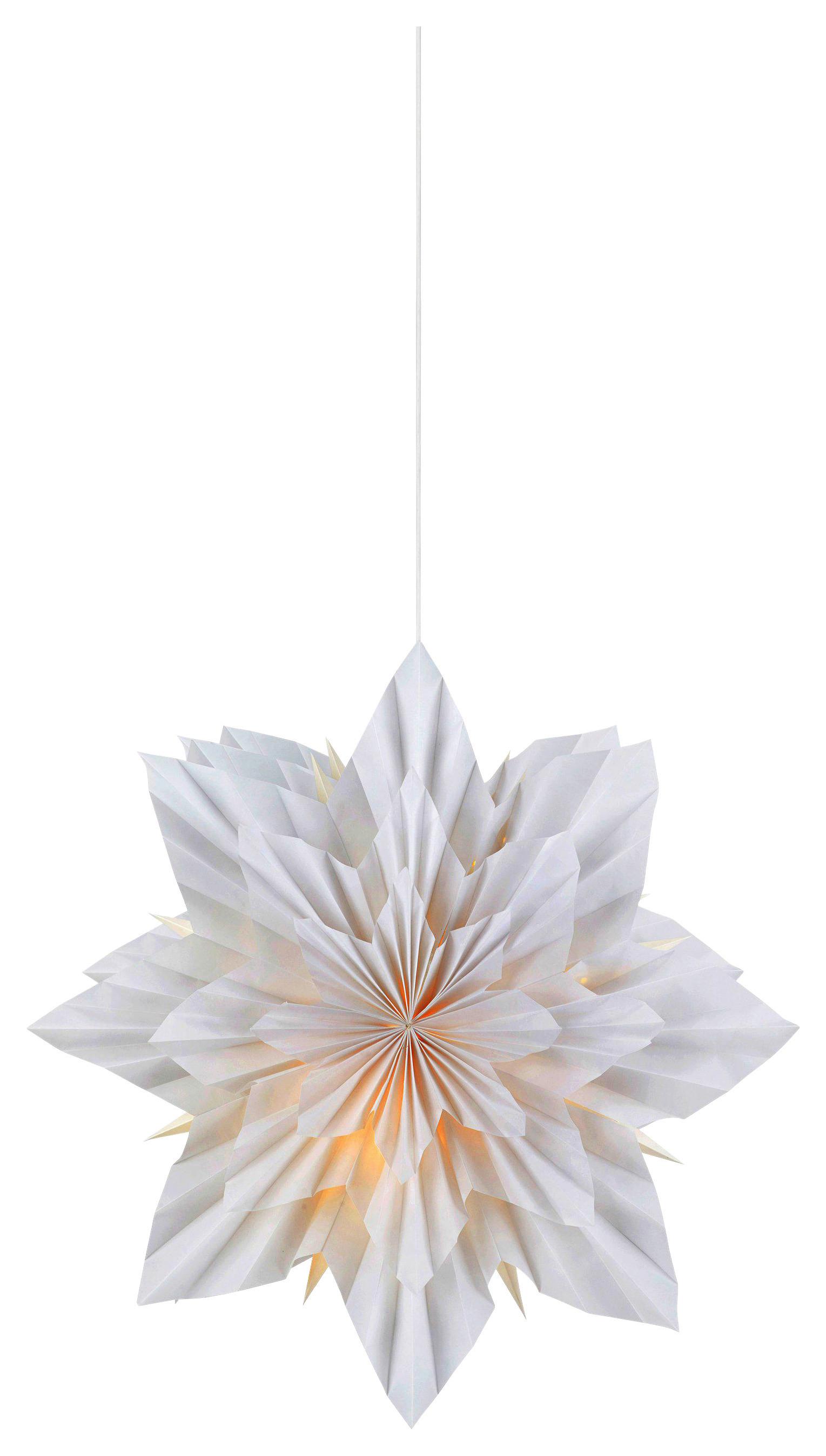 Dekostern Neela Pendant Star Weiß max. 6 Watt - Weiß, Basics, Metall (16/56/56cm) - Markslöjd