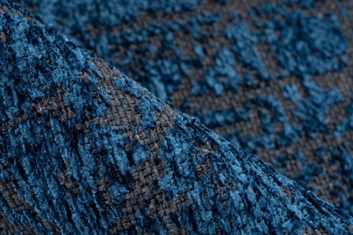 Flachwebeteppich Kalevi 200 - Blau, Konventionell, Textil (80/150cm) - Kayoom