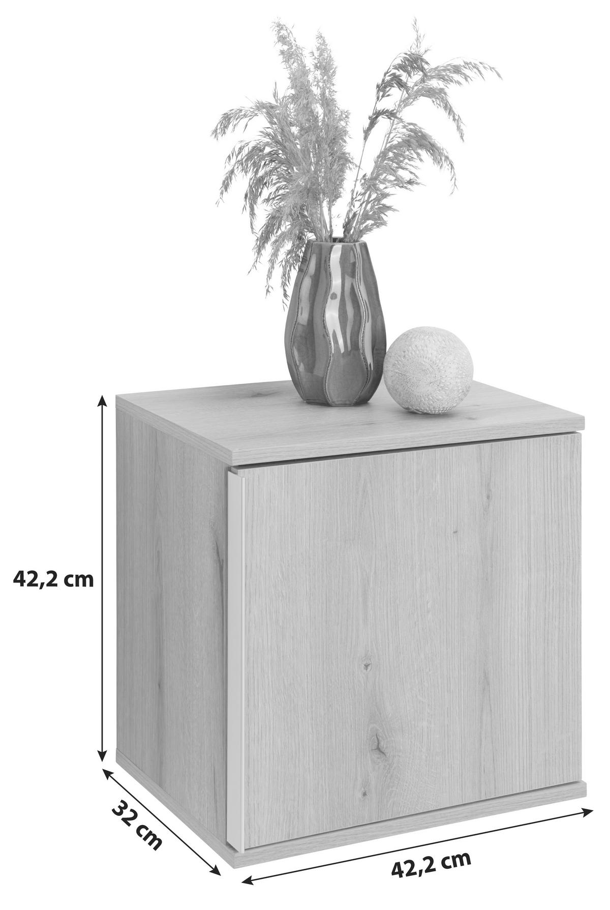 Viseći Element Power - boje hrasta, Moderno, drvni materijal/plastika (42,2/42,2/32cm) - Modern Living