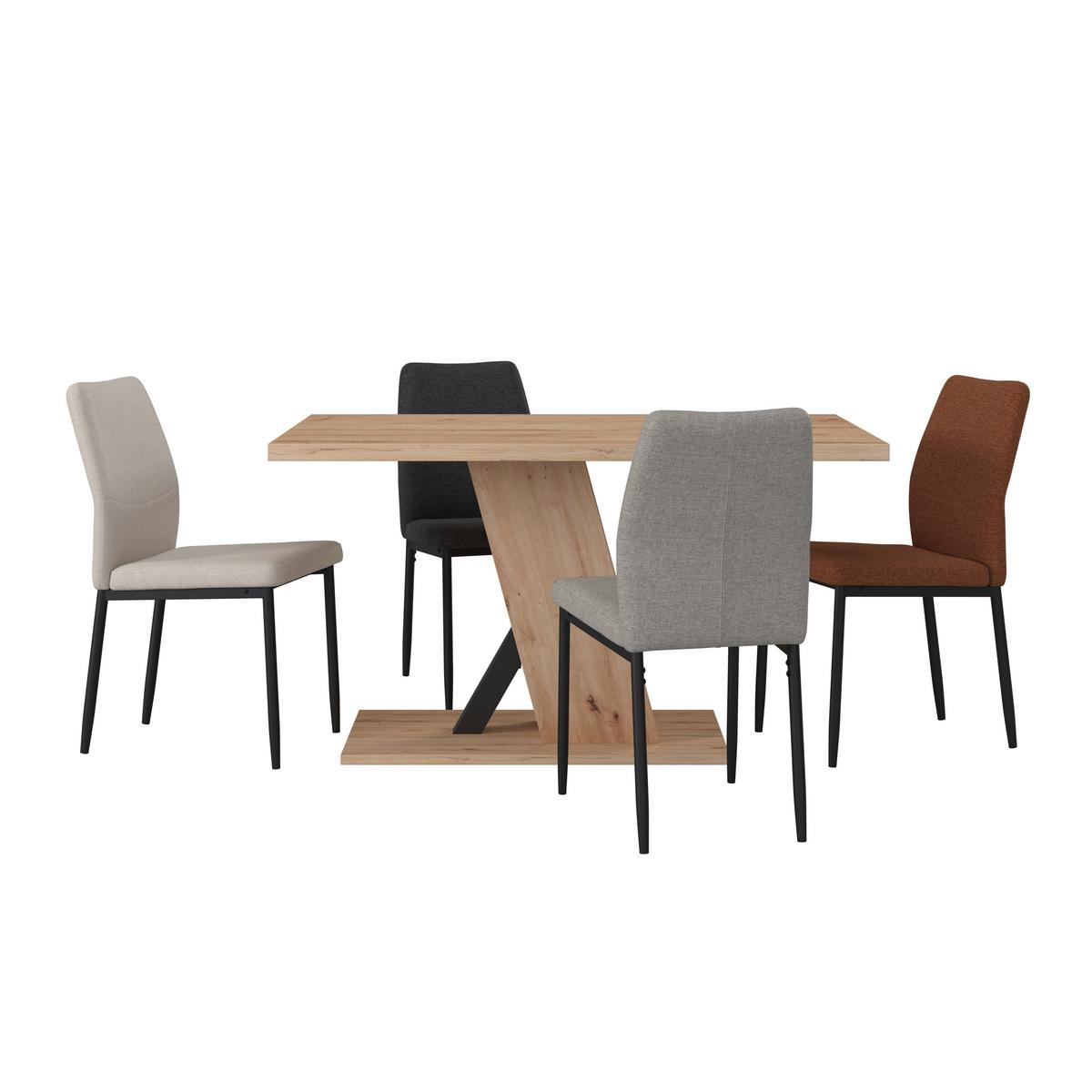 Masă SEVERIN 138 - culoare lemn stejar, Modern, material pe bază de lemn (138/76/90cm)