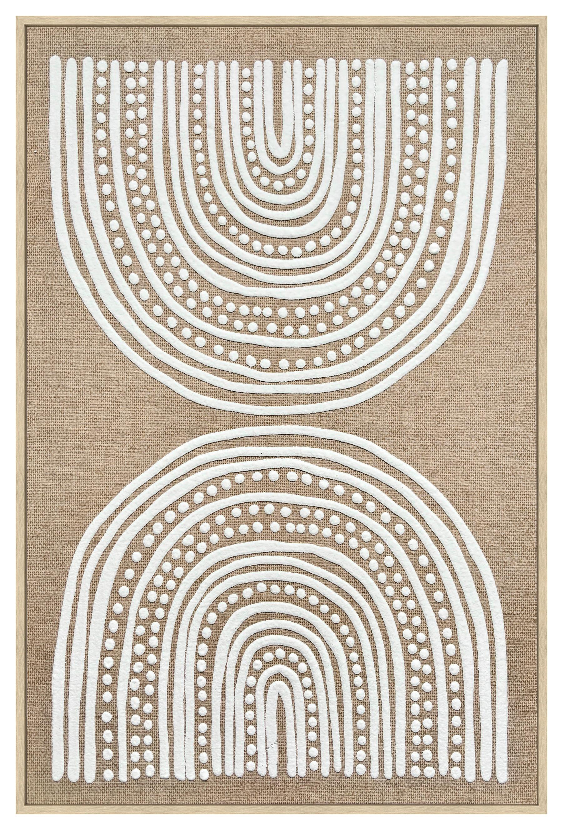 Keilrahmenbild Lotta Grün/Natur/Gold ca. 60x90cm - Goldfarben/Naturfarben, MODERN, Holzwerkstoff/Kunststoff (60/90cm) - Mömax