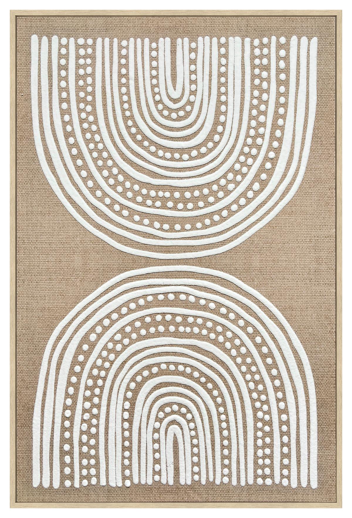 Keilrahmenbild Lotta Grün/Natur/Gold ca. 60x90cm - Goldfarben/Naturfarben, MODERN, Holzwerkstoff/Kunststoff (60/90cm) - Mömax