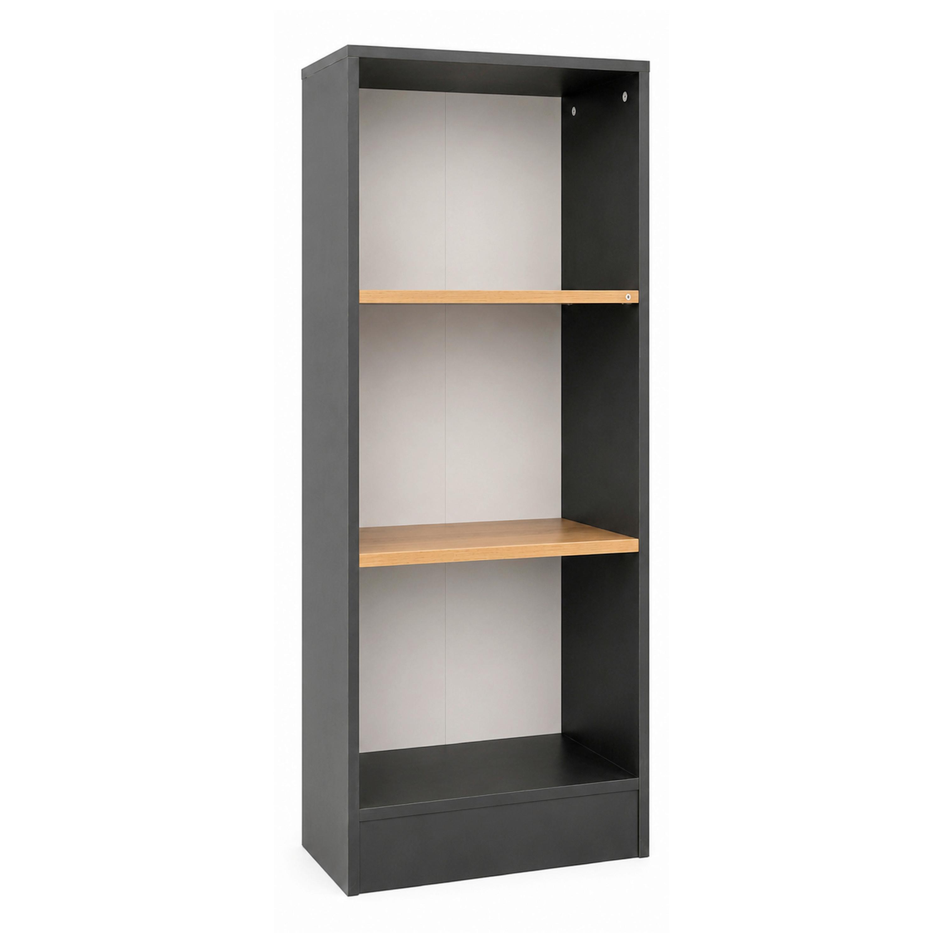 Regal Dilos M Anthrazit/Honigeiche - Honigeiche/Anthrazit, Basics, Holzwerkstoff (52/114/30cm) - MID.YOU