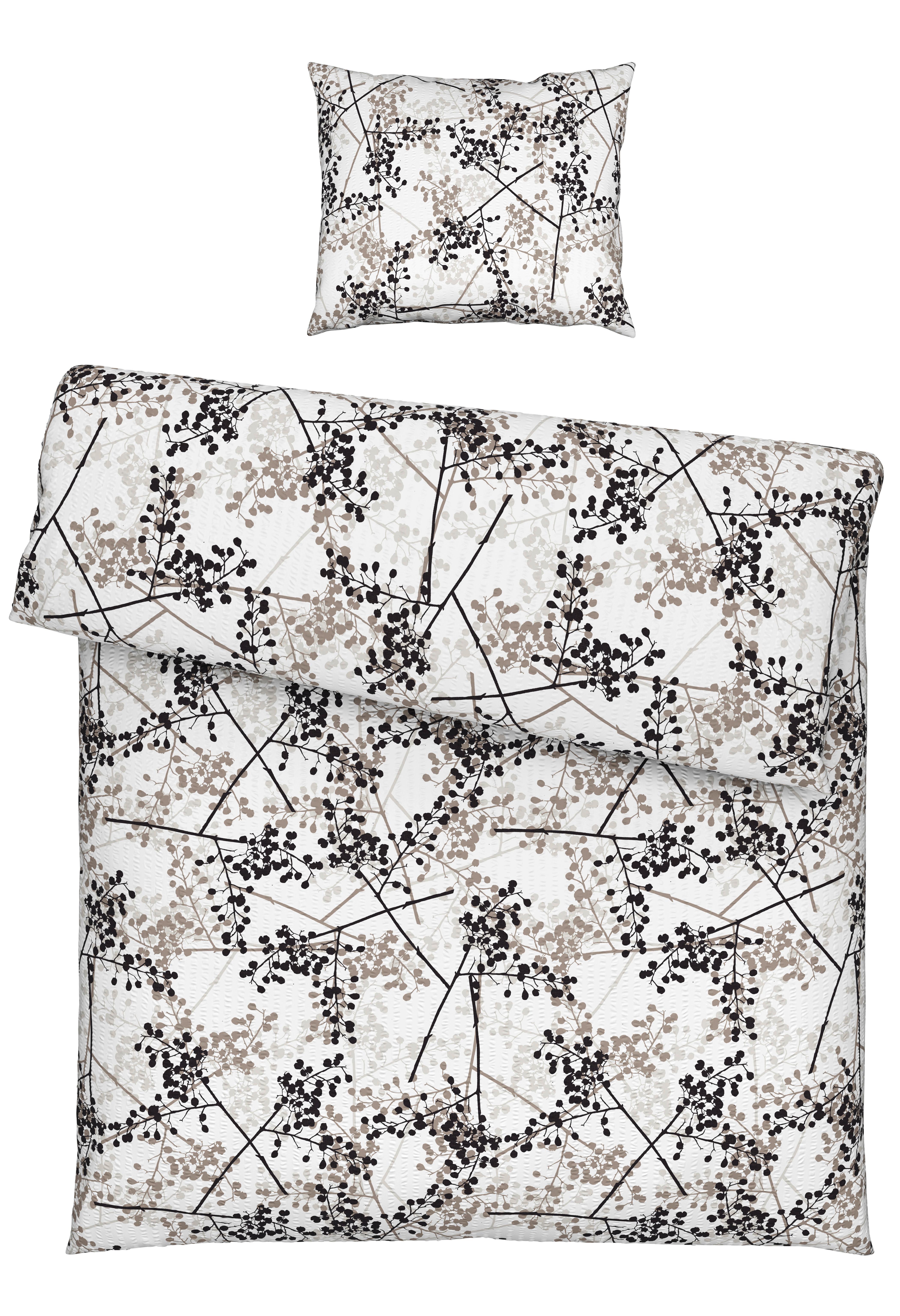 BETTWÄSCHESET MARGIT - Grau, Konventionell, Textil (160/210cm) - Modern Living