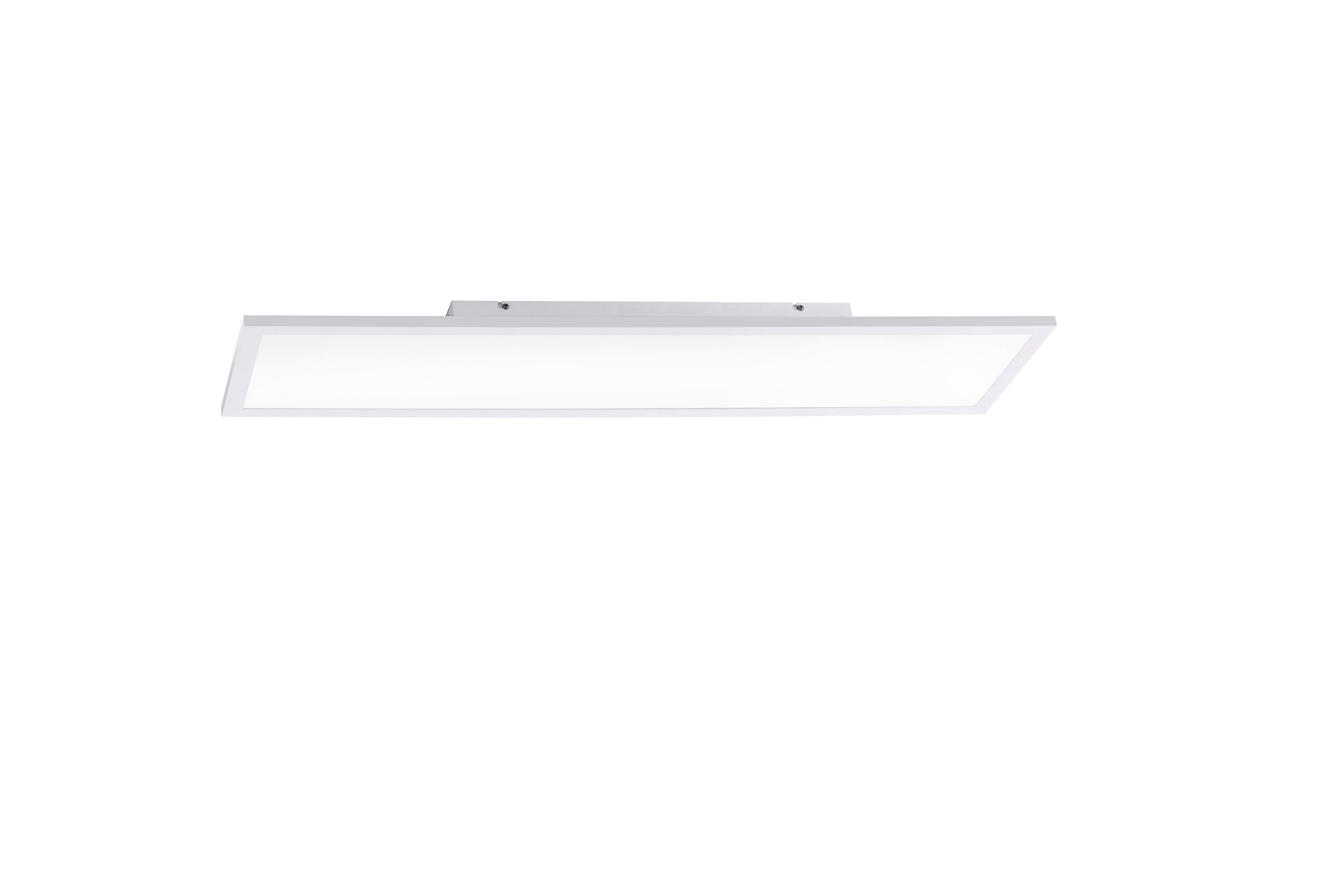 LED-Deckenleuchte Fla max. 25,5 Watt - Weiß, Kunststoff/Metall (100/25/5,6cm)