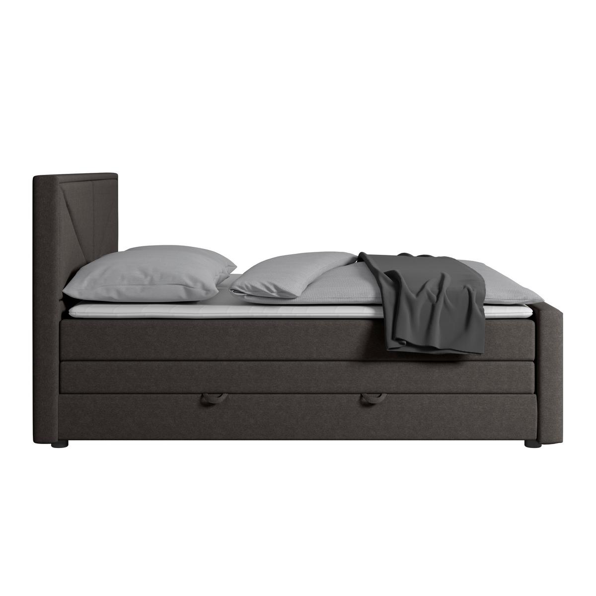 Bospringbett Lima ca. 180x200 cm Anthrazit - Anthrazit, MODERN, Holz/Kunststoff (180/200cm) - MID.YOU