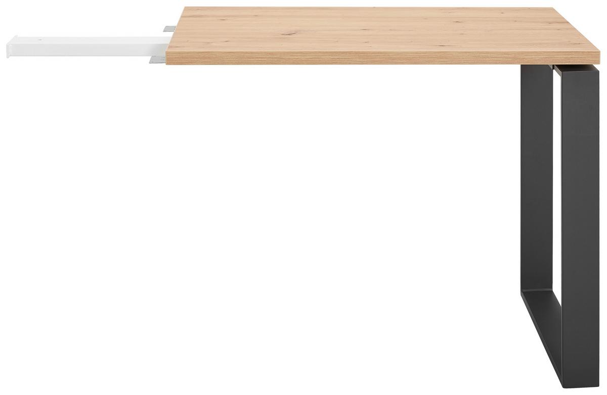 PŁYTA DOCZEPIANA DISEGNO - czarny/dąb artisan, Design, materiał drewnopochodny (90/60/75cm) - Carryhome