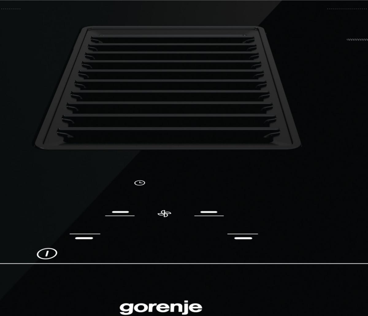 Kochfeld-Dunstabzug-Kombi HET949BSC - Schwarz, MODERN, Glas/Metall (83/23/52cm) - Gorenje