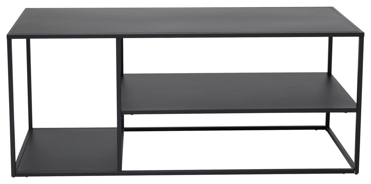 COUCHTISCH STAAL - Schwarz, Design, Metall (120/50/50cm) - Livetastic
