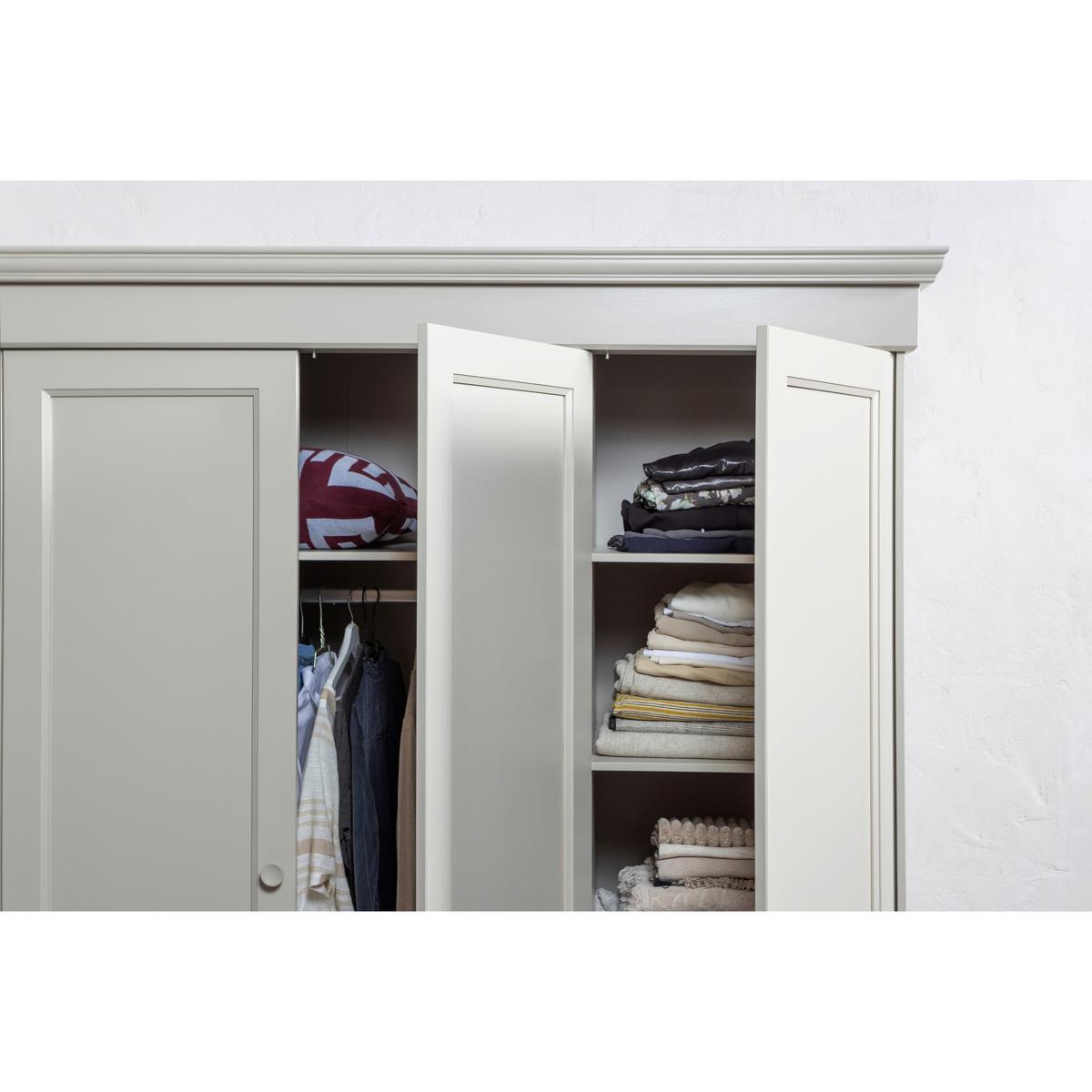 Drehtürenschrank Olivia Grau - Grau, Basics, Holz (171/212/63cm) - MID.YOU