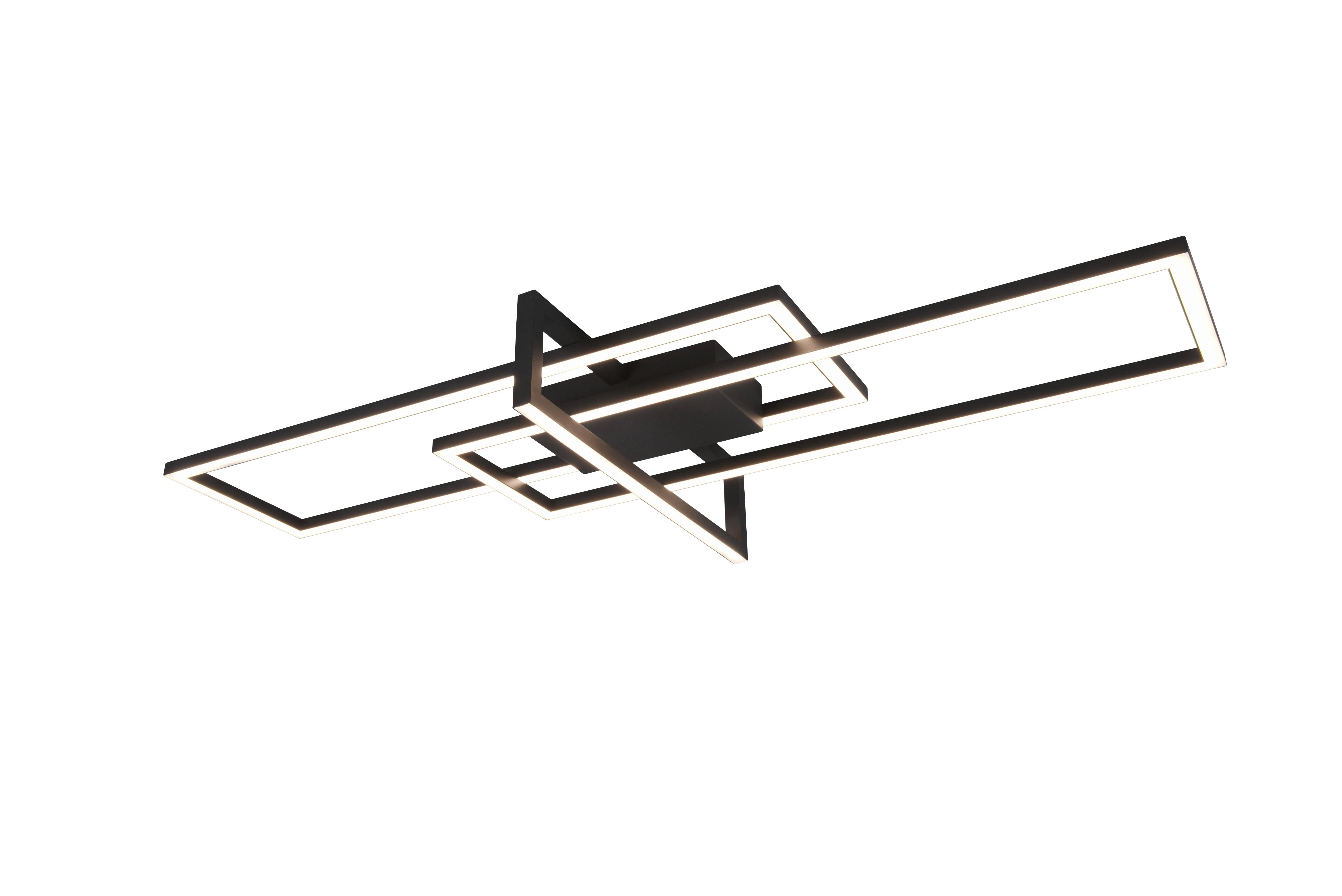 LED-Deckenleuchte Salinas in Schwarz max. 34 Watt - Schwarz, Design, Metall (100/11,5/40cm) - Trio Leuchten