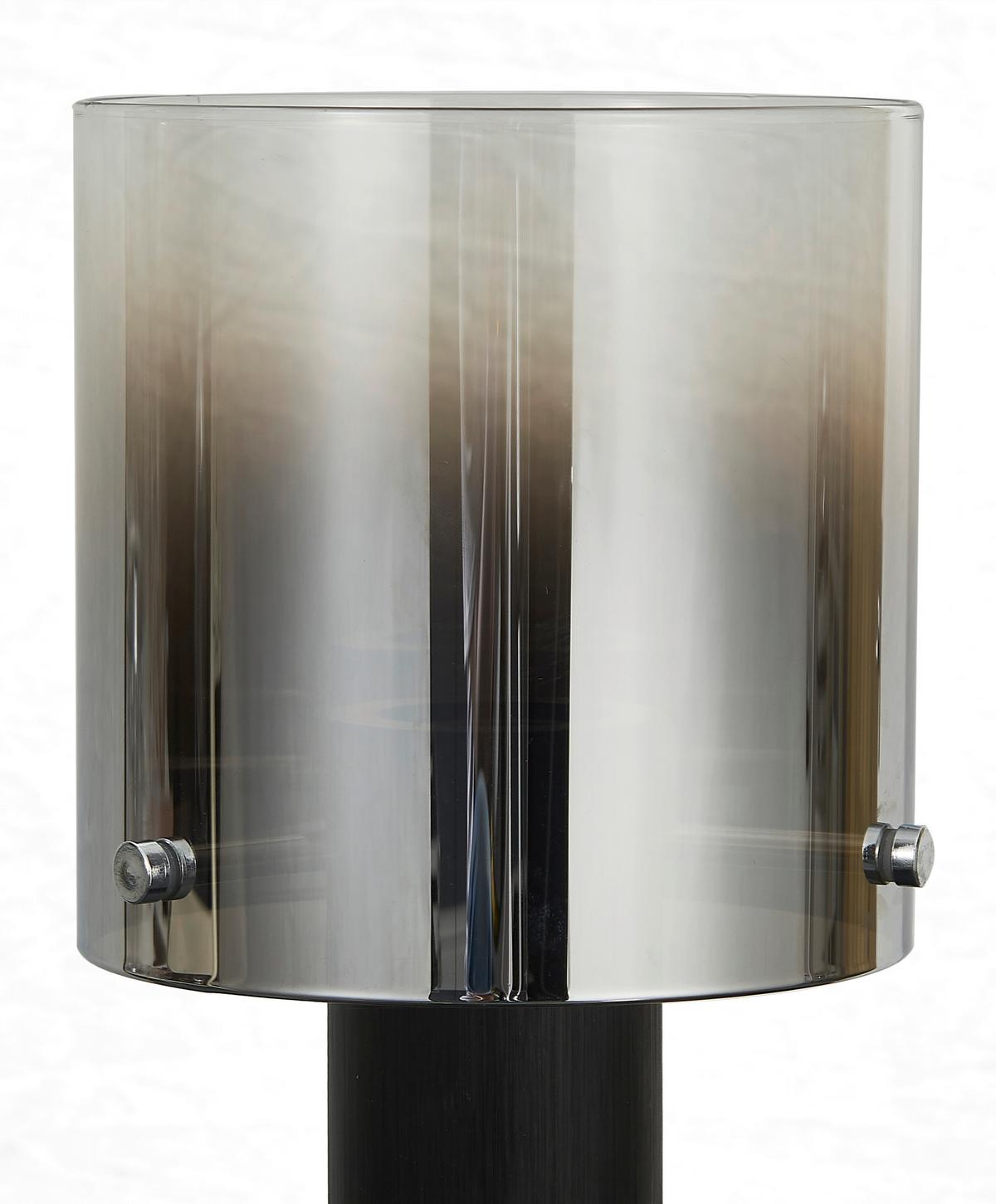 LAMPA STOŁOWA ALESUND - czarny/ciemnoszary, Design, metal/szkło (15/26cm) - Dieter Knoll