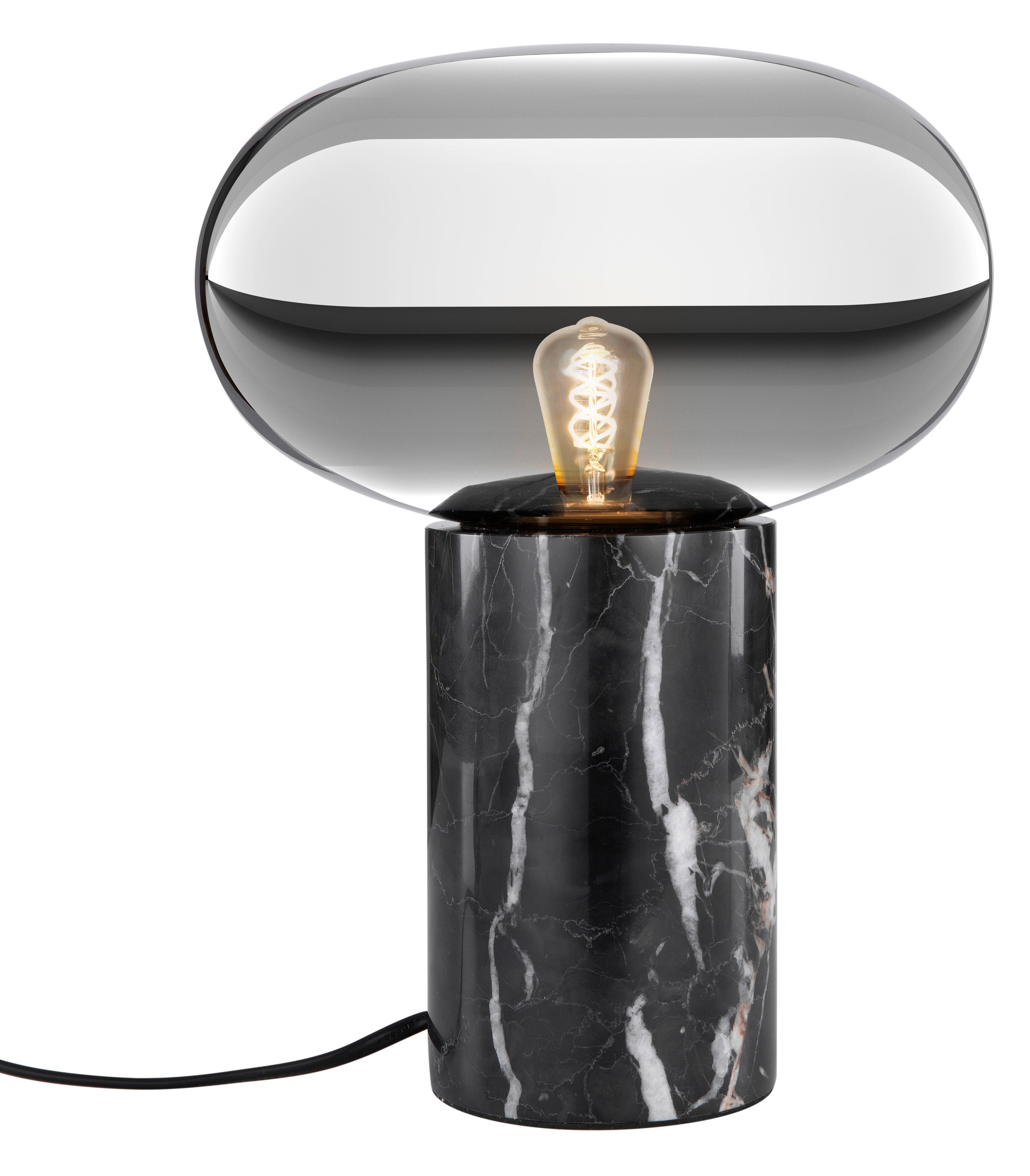 LAMPA STOŁOWA NIZZA - czarny, Konventionell, kamień/szkło (23/30cm) - Dieter Knoll