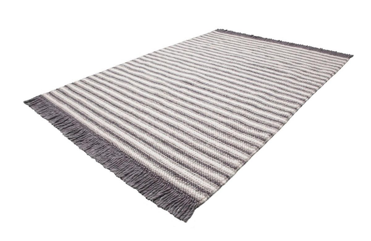 WEBTEPPICH NATURA 310 NAT/ANTHR 200X290 - Anthrazit/Naturfarben, Basics, Textil (200/290cm) - Kayoom